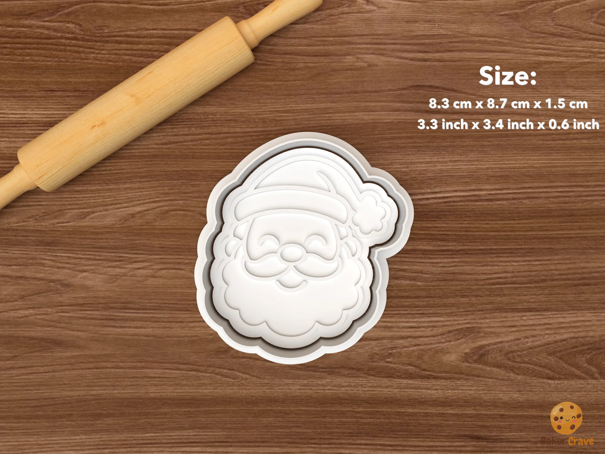 Classic Christmas Portraits Cookie Cutter Set STL File