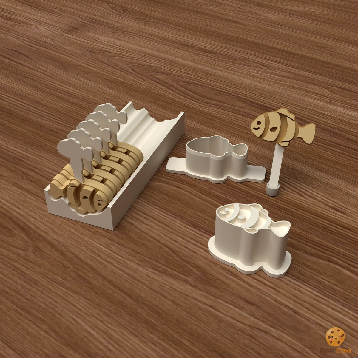 Clownfish Cake Pop Mold STL File
