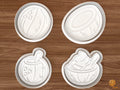 Coconut Tropical Cookie Cutter Set STL File - 01 set main