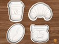 Coffee Shop Cookie Cutter Set STL File - 01 set main