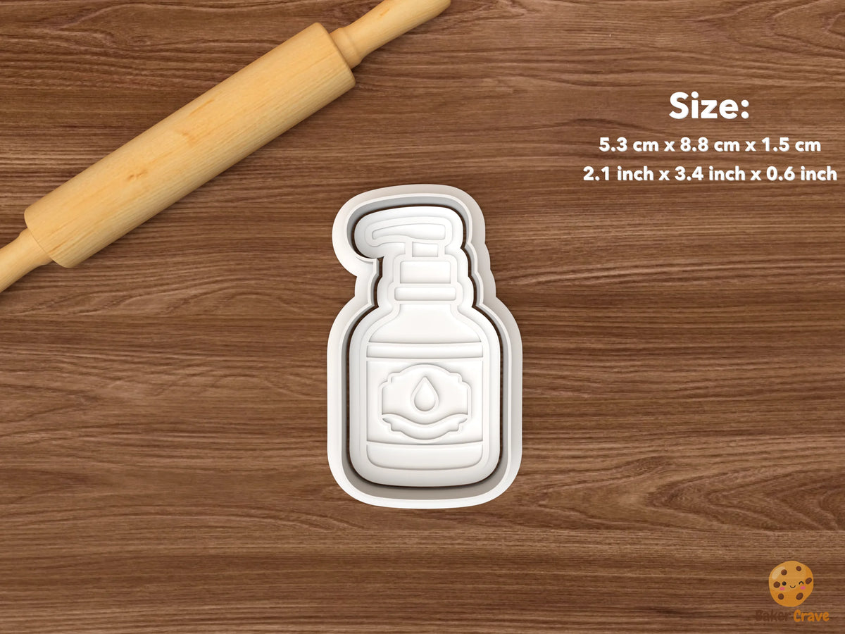 Coffee Shop Cookie Cutter Set - single syrup pump bottle