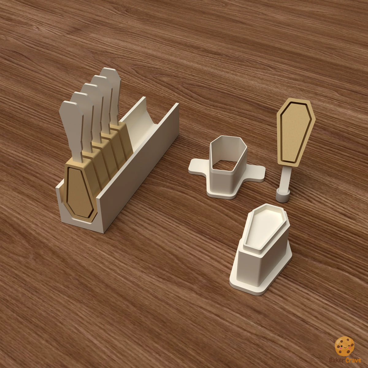 Coffin Cake Pop Mold STL File