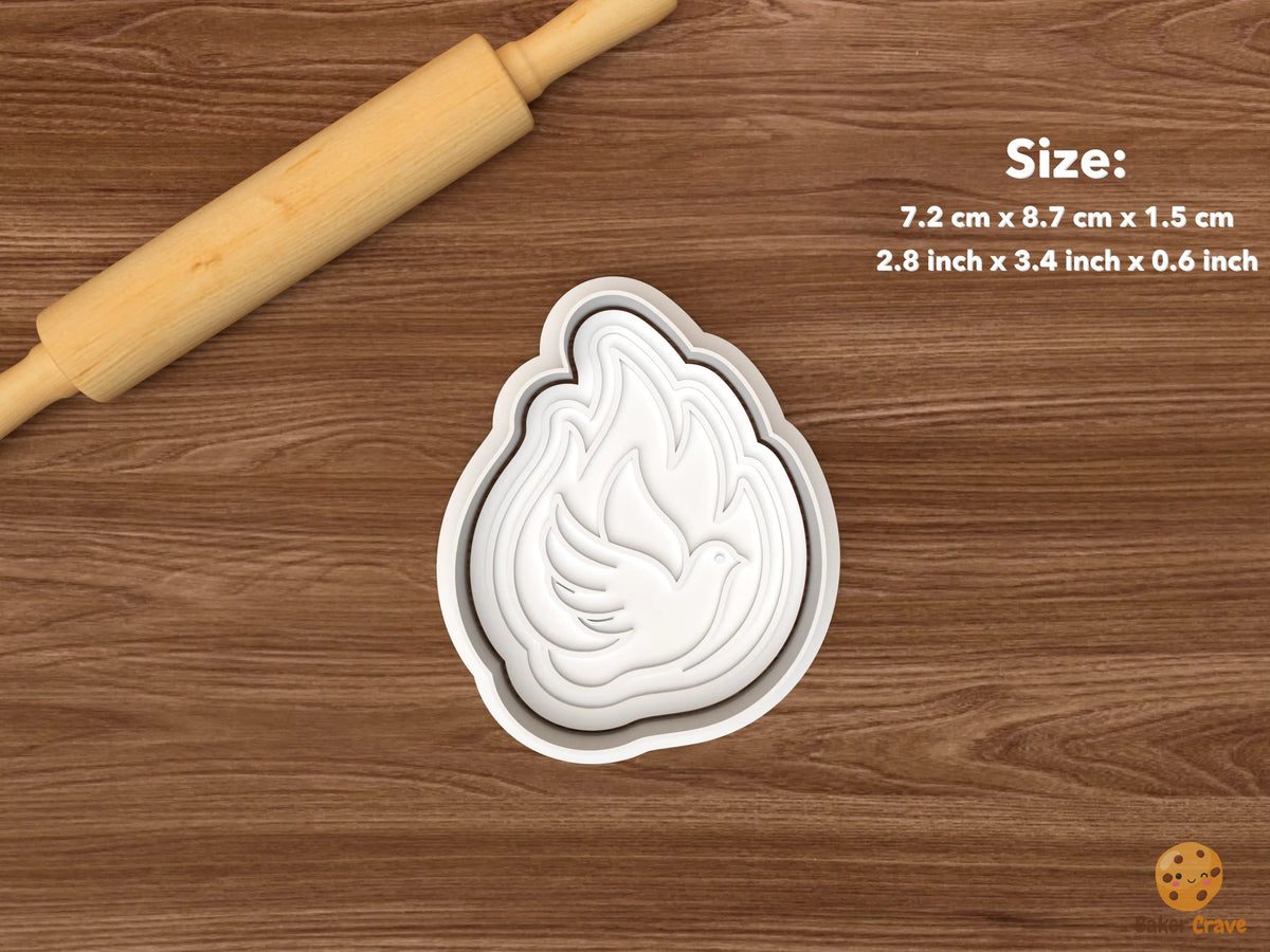 Confirmation Cookie Cutter Set STL File - single holy spirit dove