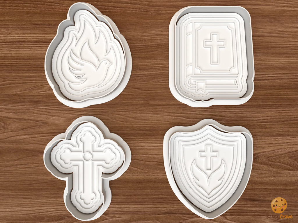 Confirmation Cookie Cutter Set STL File - 01 set main