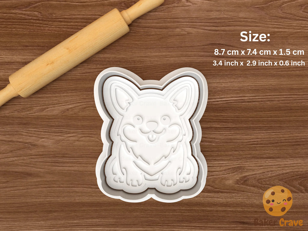 Corgi Dog Cookie Cutter Set STL File - corgi8