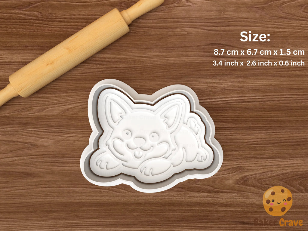 Corgi Dog Cookie Cutter Set STL File - corgi9