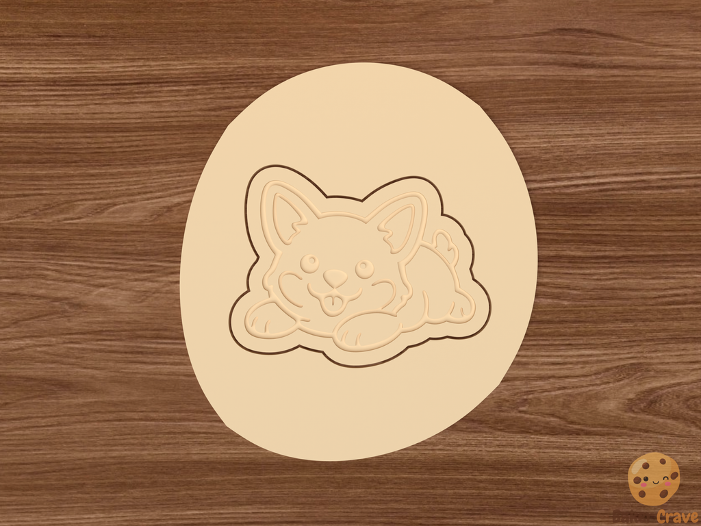 Corgi Dog Cookie Cutter Set STL File - corgi4