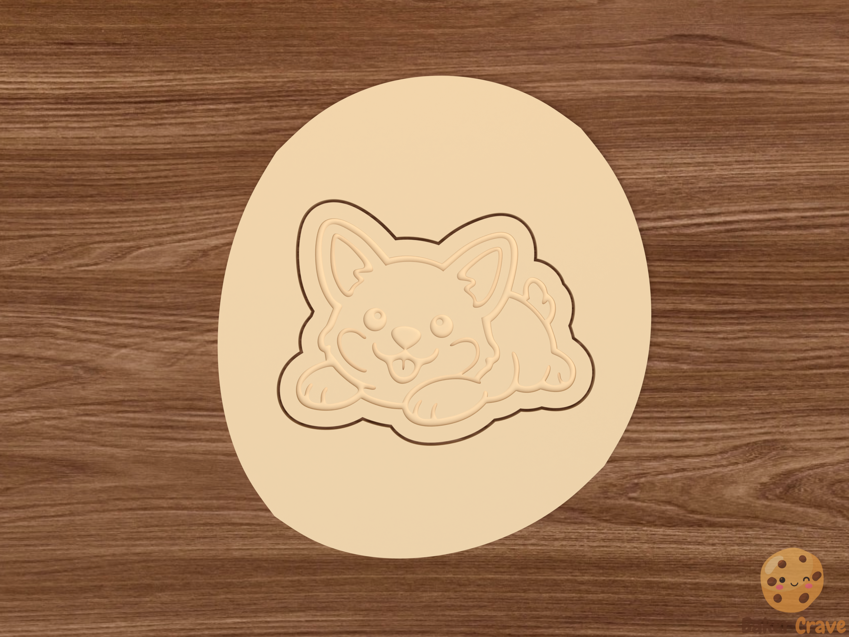 Corgi Dog Cookie Cutter Set STL File - corgi4