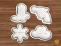 Cowboy Cookie Cutter Set STL File