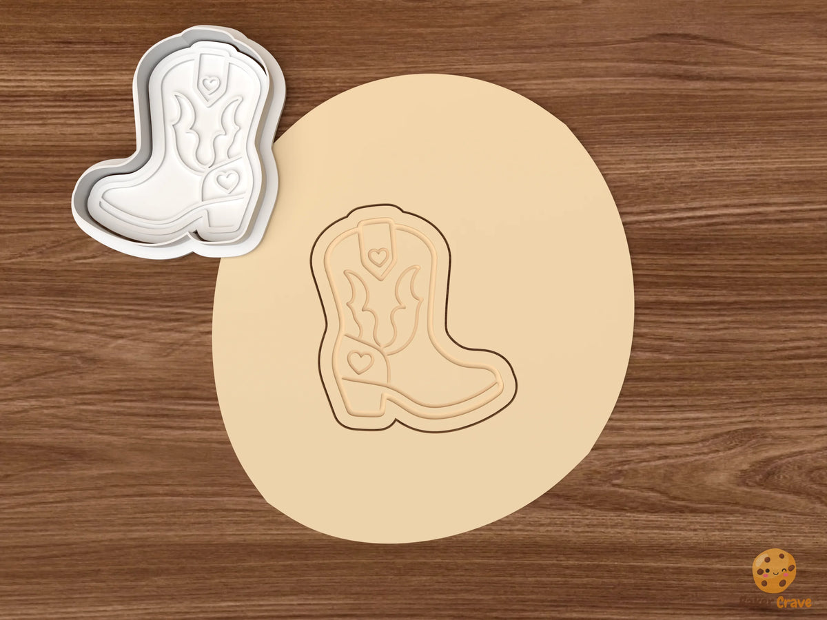 Cowgirl Party Cookie Cutter Set - dough cowgirl boot