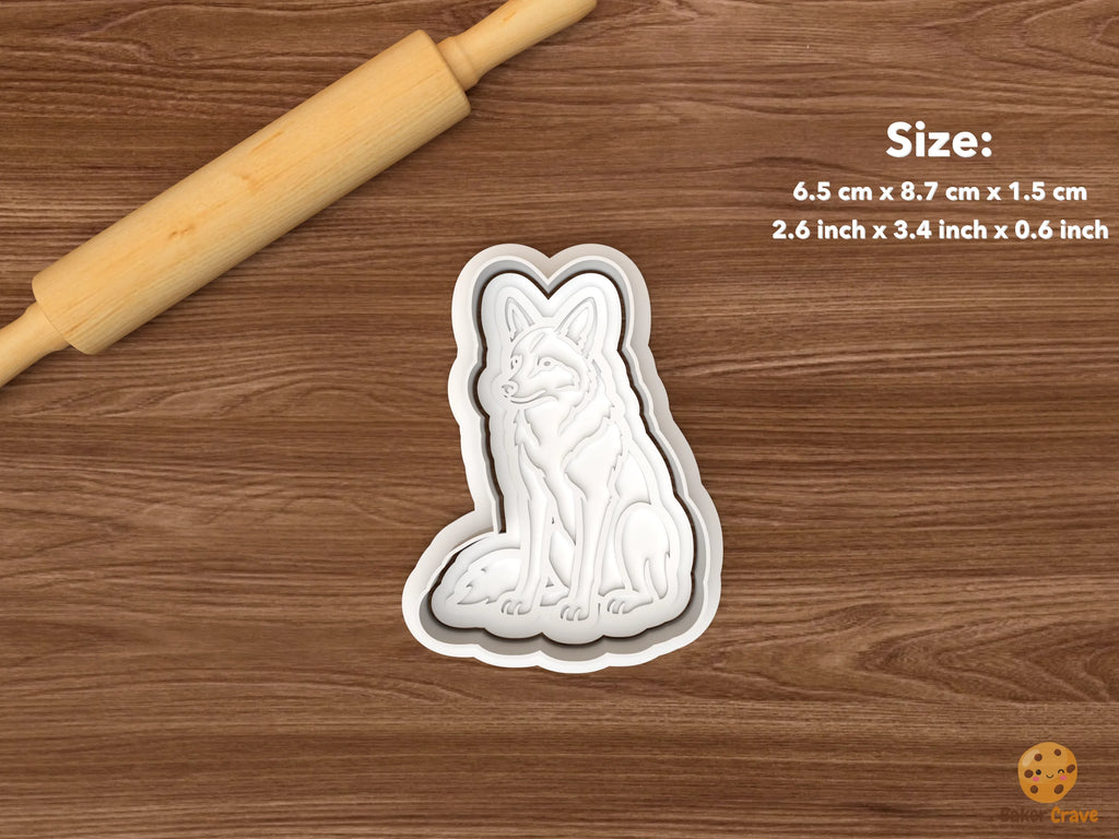 Coyote Cookie Cutter Set STL File - single sitting coyote