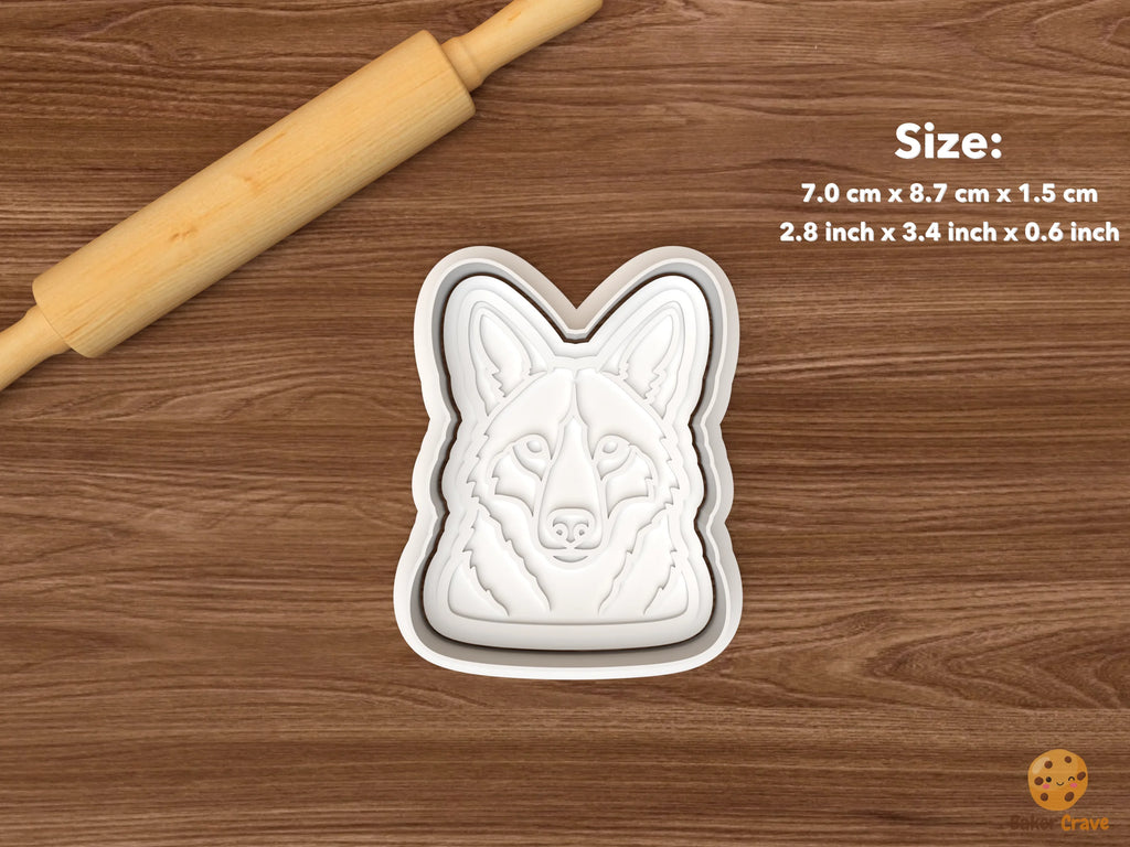 Coyote Cookie Cutter Set STL File - single coyote portrait