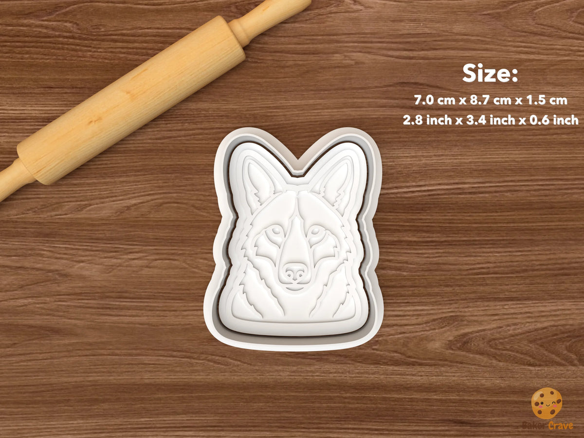 Coyote Cookie Cutter Set STL File - single coyote portrait