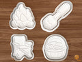 Cozy Fall Bonfire Cookie Cutter Set STL File