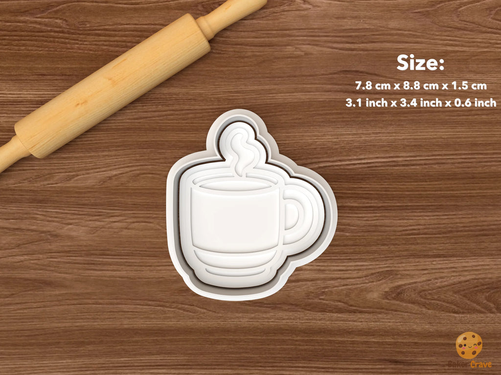Cozy Home Cookie Cutter Set STL File - single coffee mug