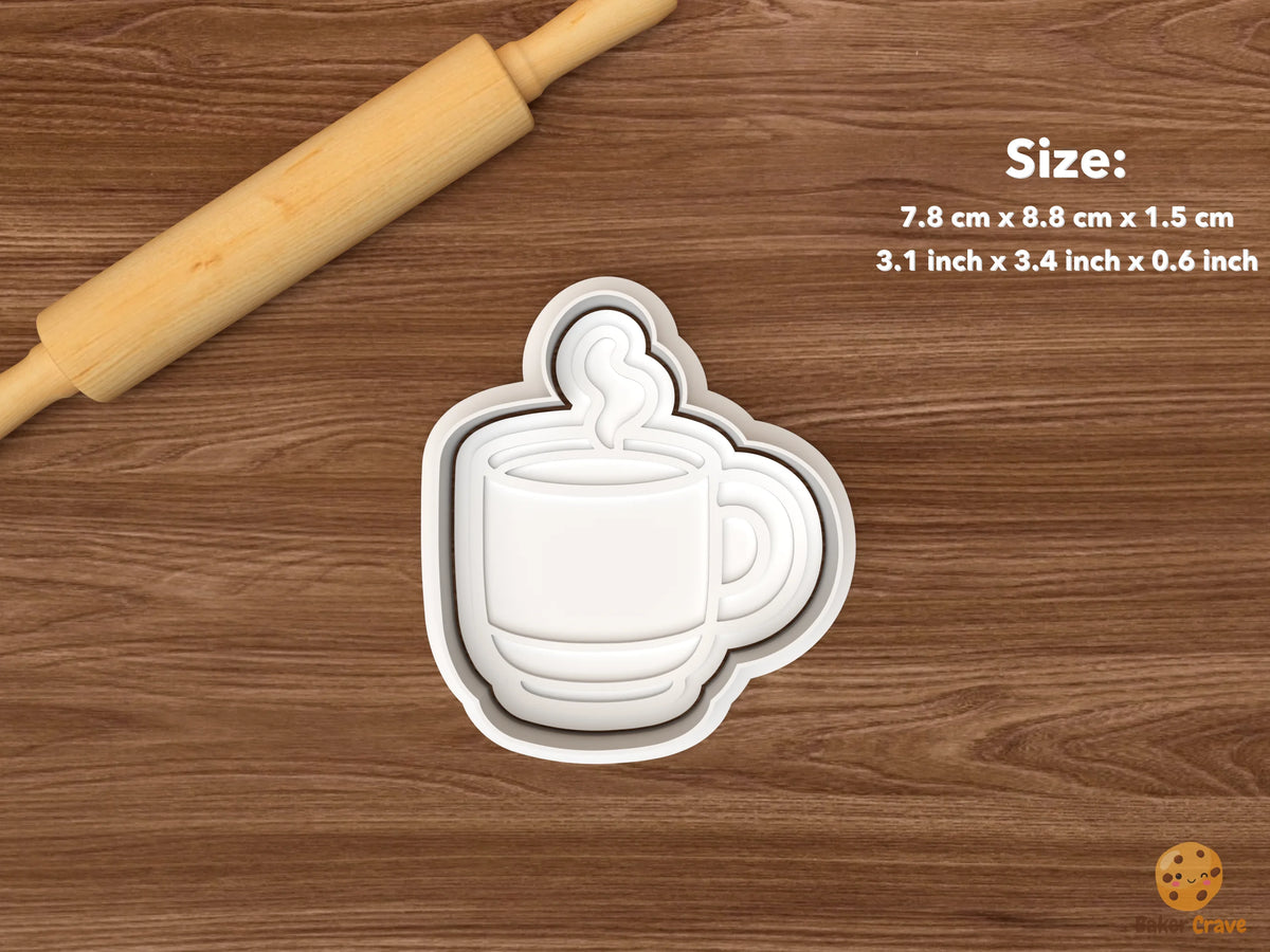 Cozy Home Cookie Cutter Set STL File - single coffee mug