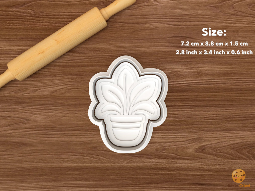 Cozy Home Cookie Cutter Set STL File - single houseplant