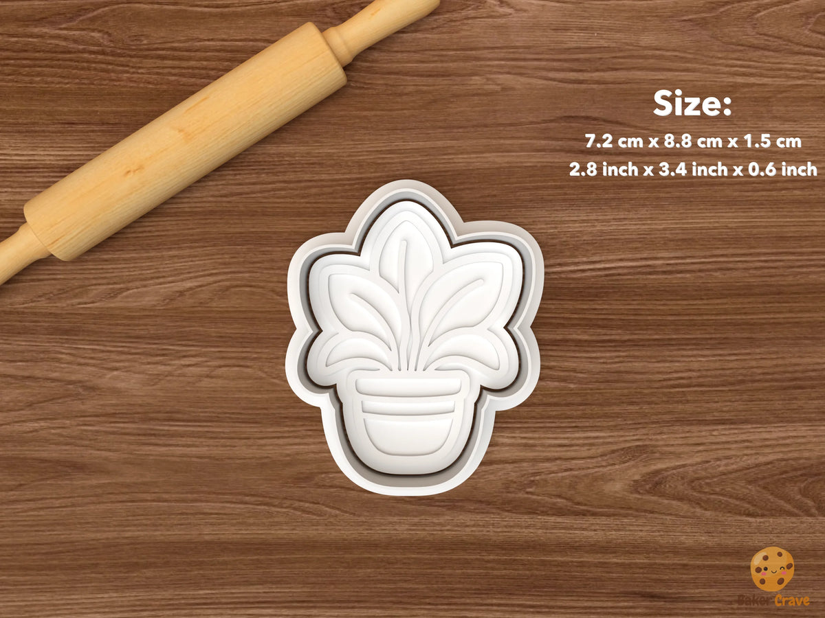 Cozy Home Cookie Cutter Set STL File - single houseplant