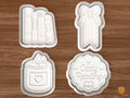 Cozy Reading Cookie Cutter Set STL File - 01 set main
