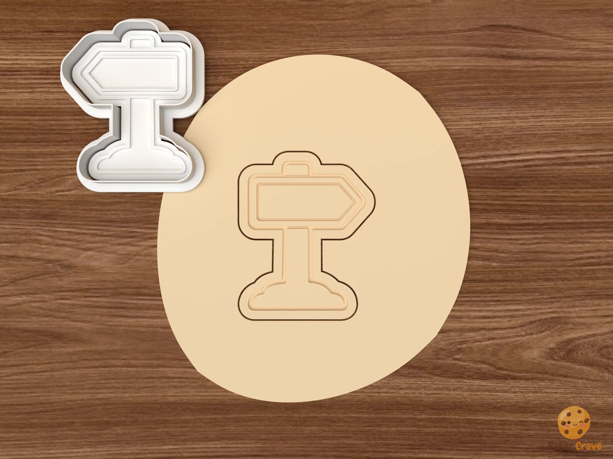 Cross Country Team Cookie Cutter Set - dough course direction sign
