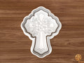 Cross with Flowers Cookie Cutter STL File - cross1