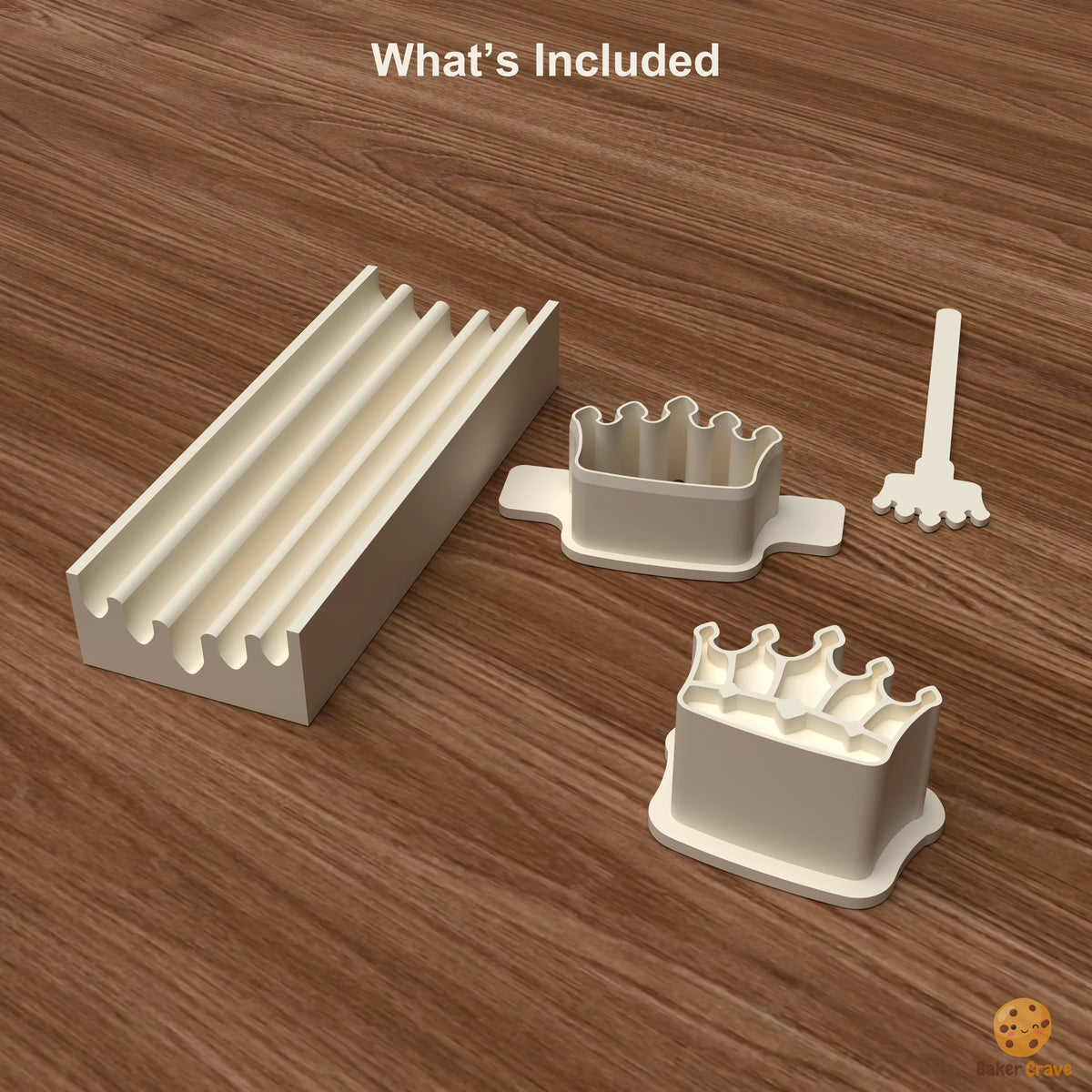 Crown Cake Pop Mold STL File