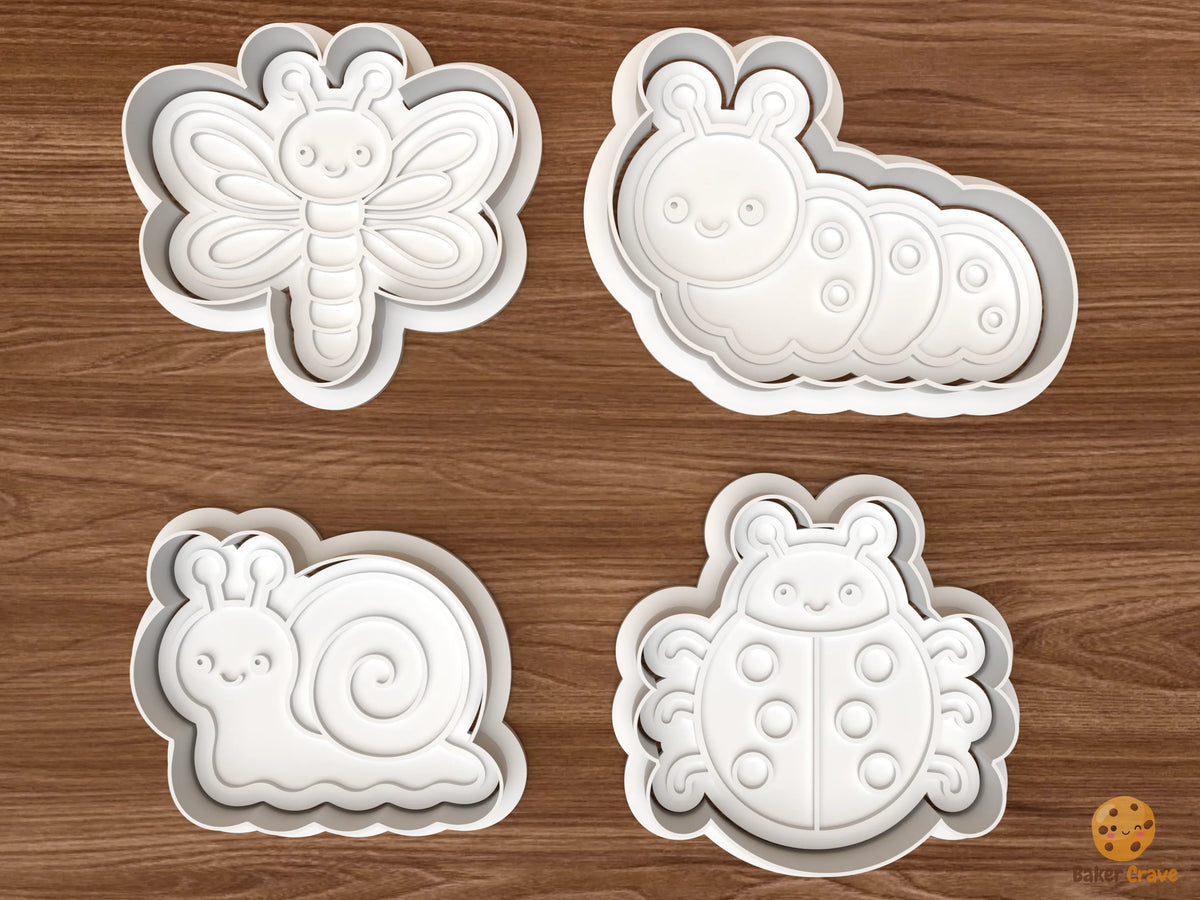 Cute Garden Bugs Cookie Cutter Set - 01 set main
