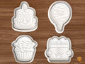 Cute Halloween Monster Party Cookie Cutter Set STL File - 01 set main