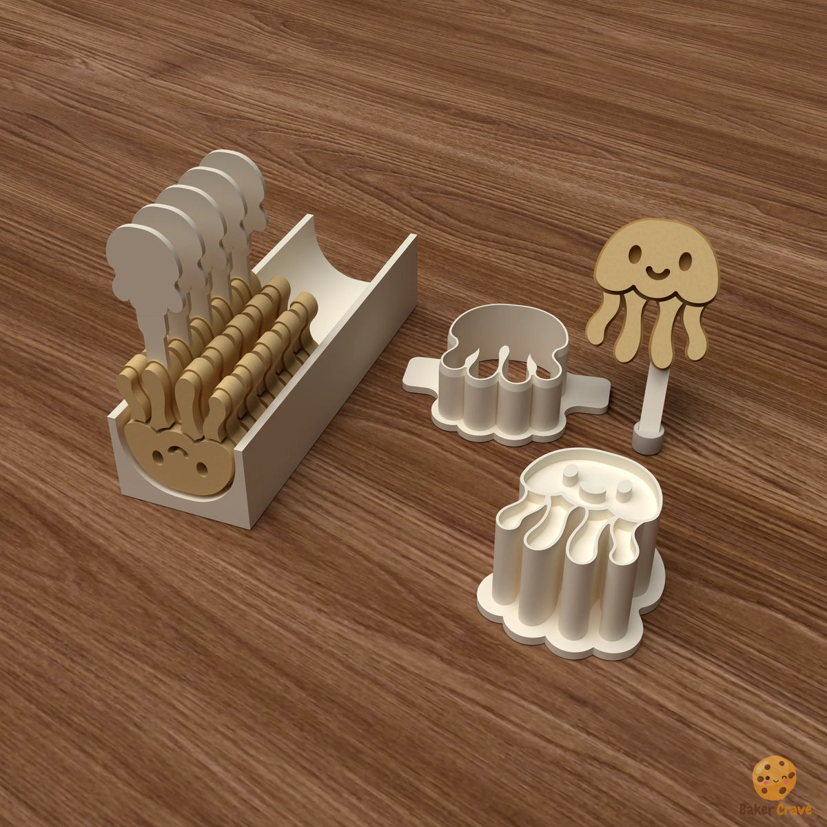 Cute Jellyfish Cake Pop Mold STL File