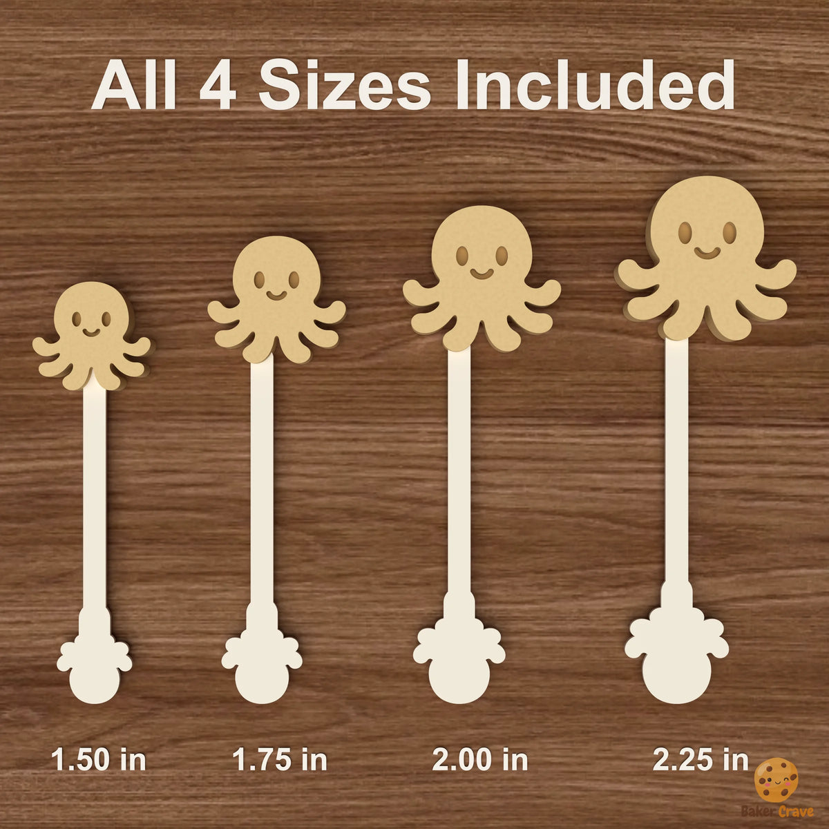 Cute Octopus Cake Pop Mold STL File