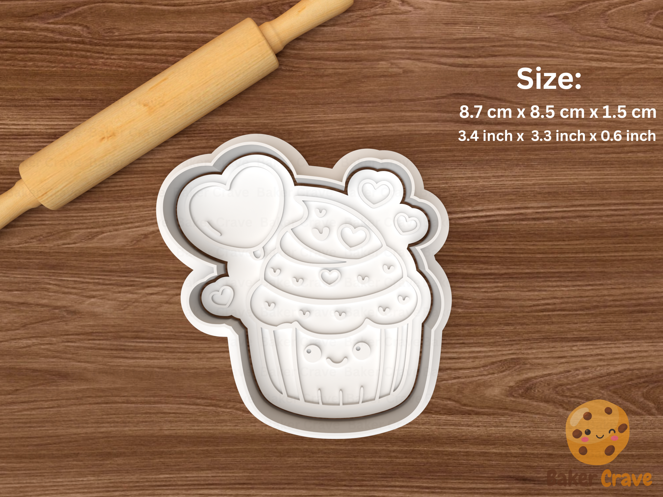 Cute Valentine Characters Cookie Cutter Set STL File - cutevalentine2
