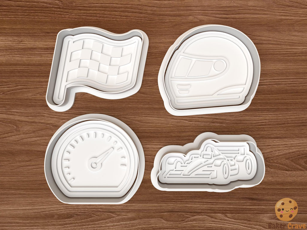 Motorsport Cookie Cutter Set STL File