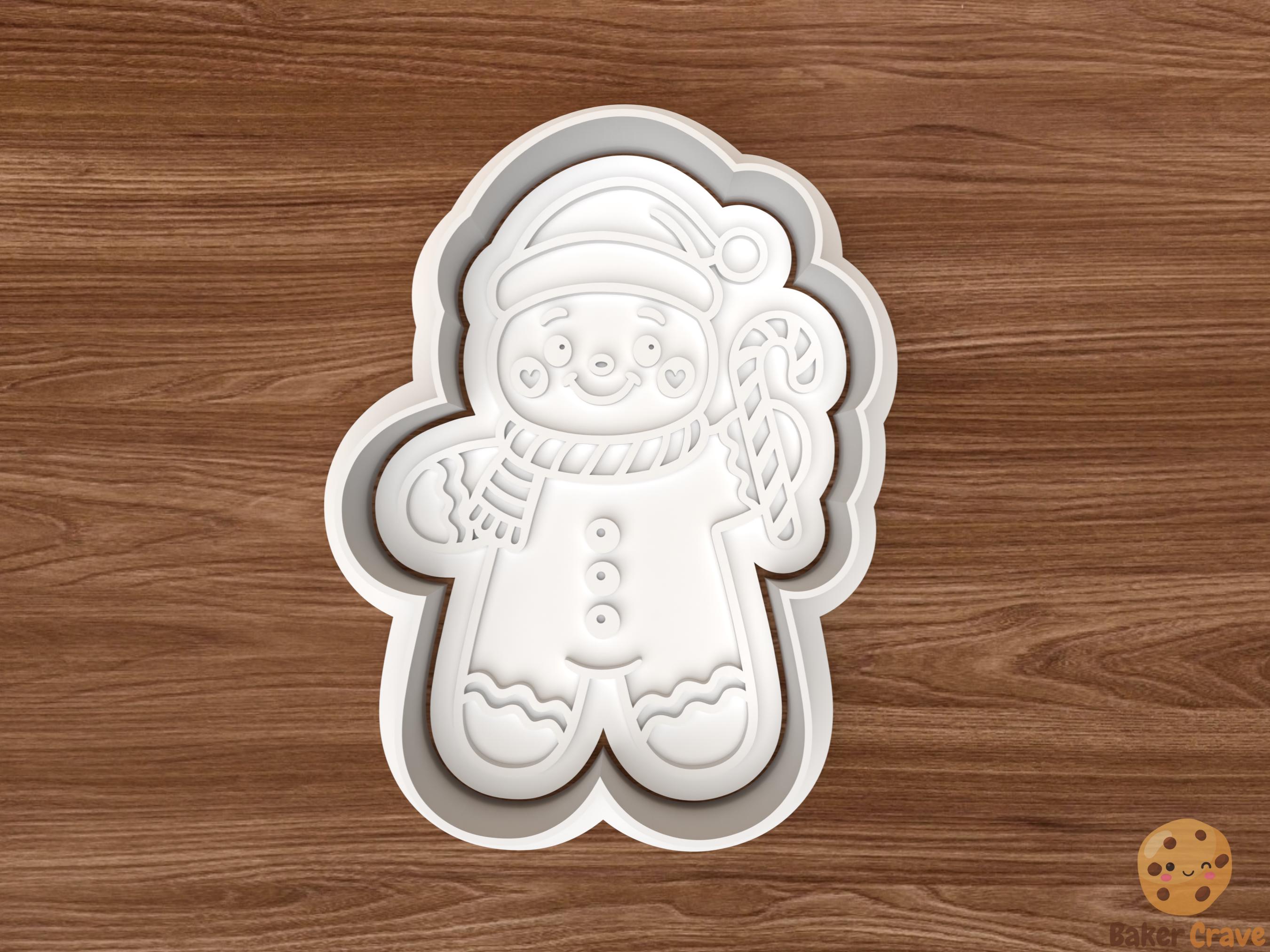 Christmas Gingerbread Man Cookie Cutter STL File
