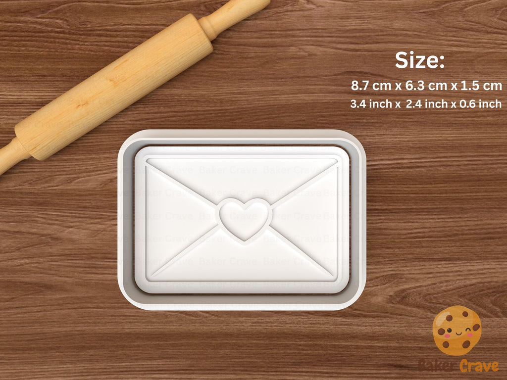 Valentine Love Mail Cookie Cutter Set STL File