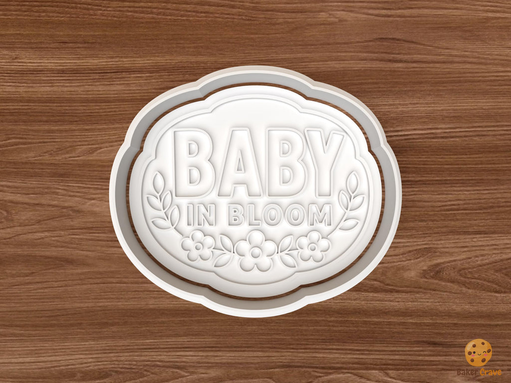 Baby in Bloom Cookie Cutter STL File