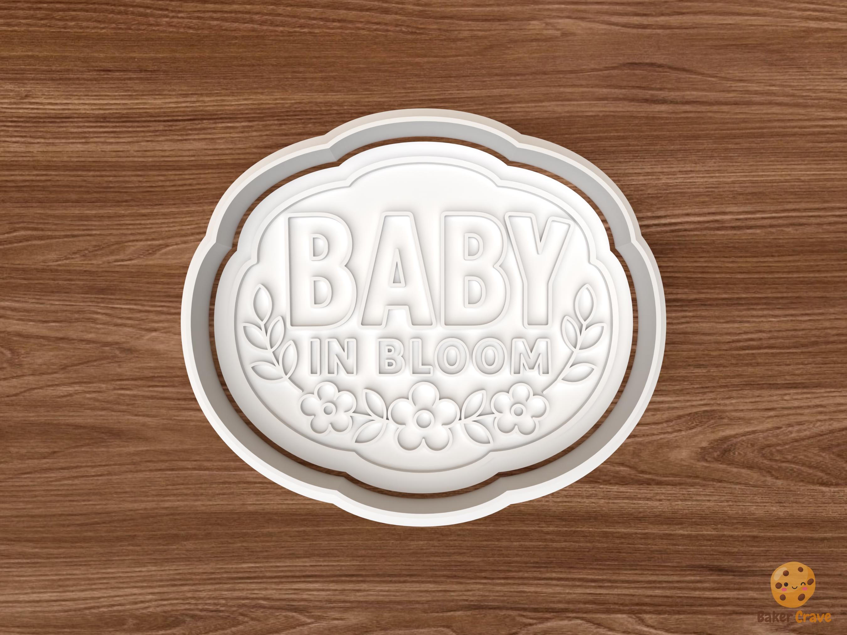 Baby in Bloom Cookie Cutter STL File
