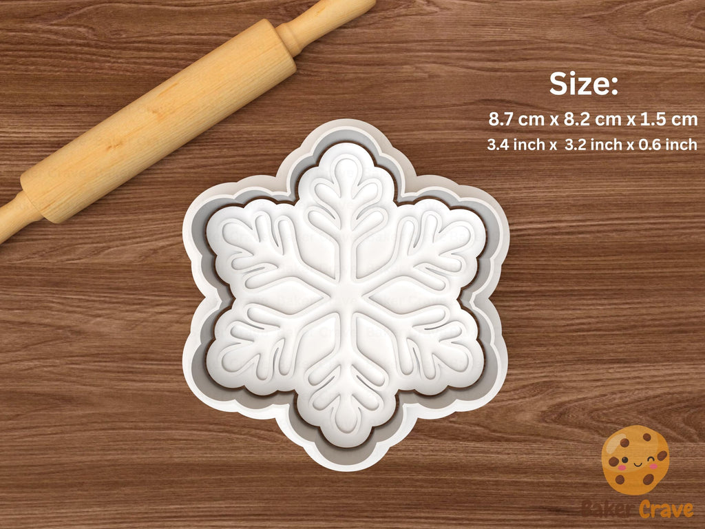 Snowflake Cookie Cutter Set STL File