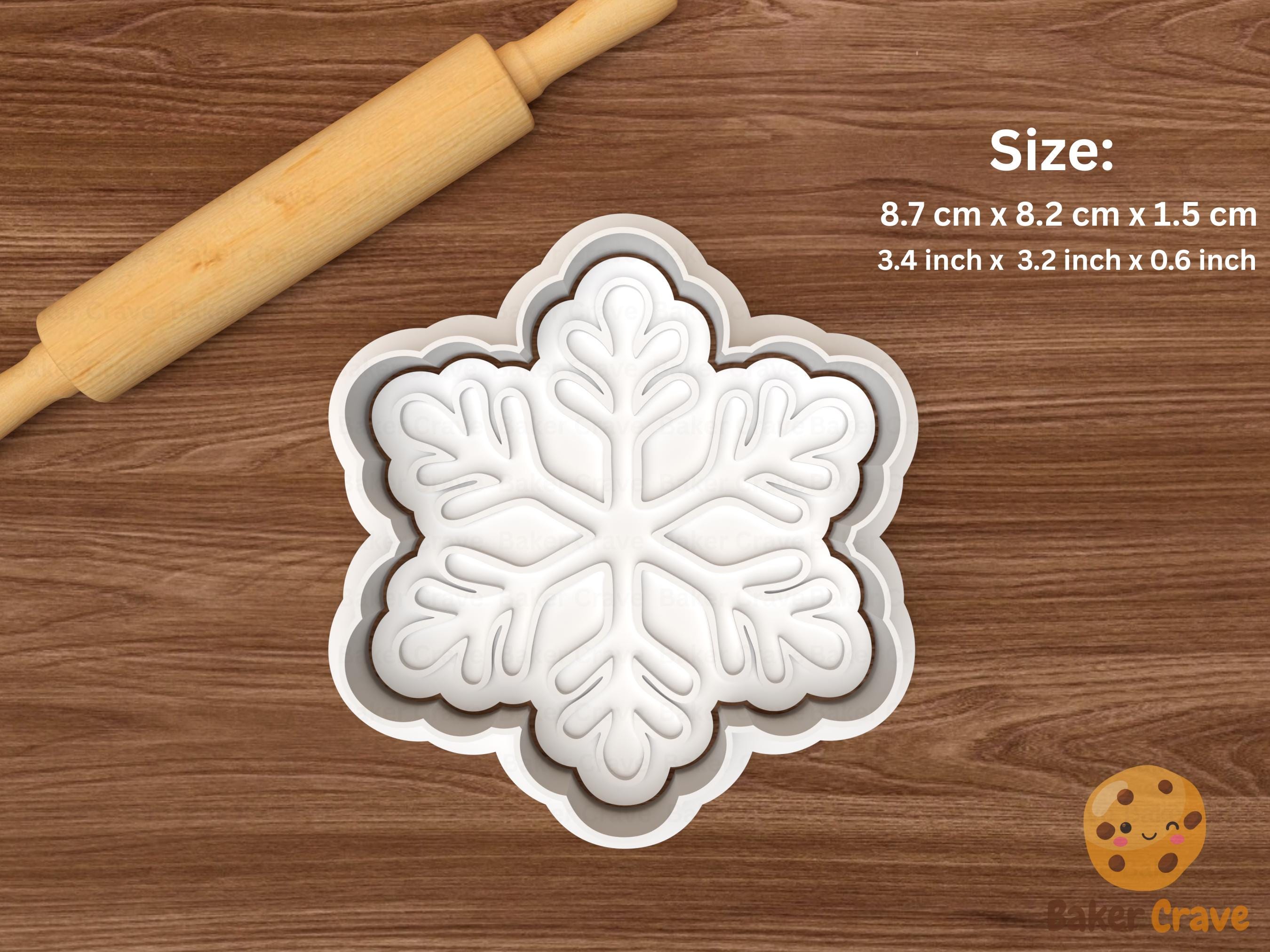 Snowflake Cookie Cutter Set STL File