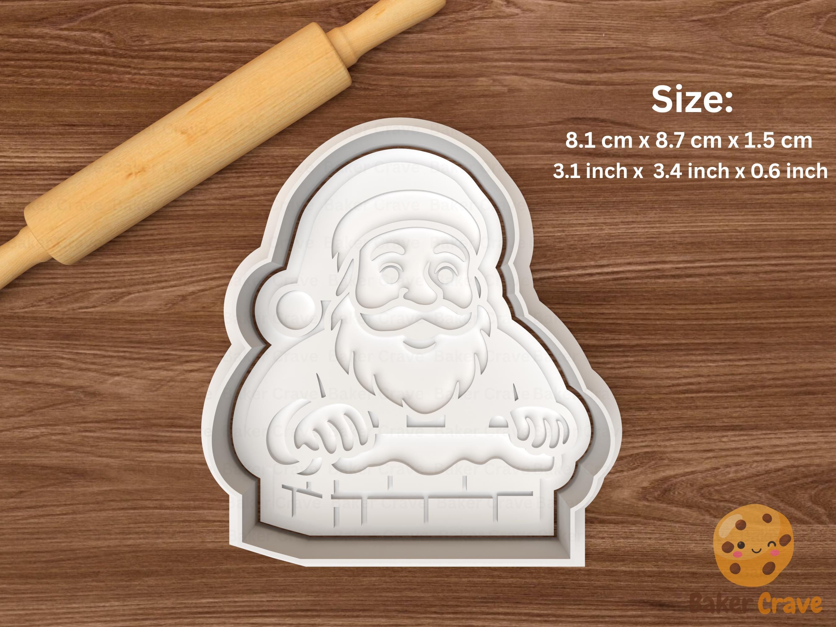 Reindeer & Santa Cookie Cutter Set STL File