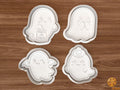 Kawaii Halloween Ghost Cookie Cutter Set STL File