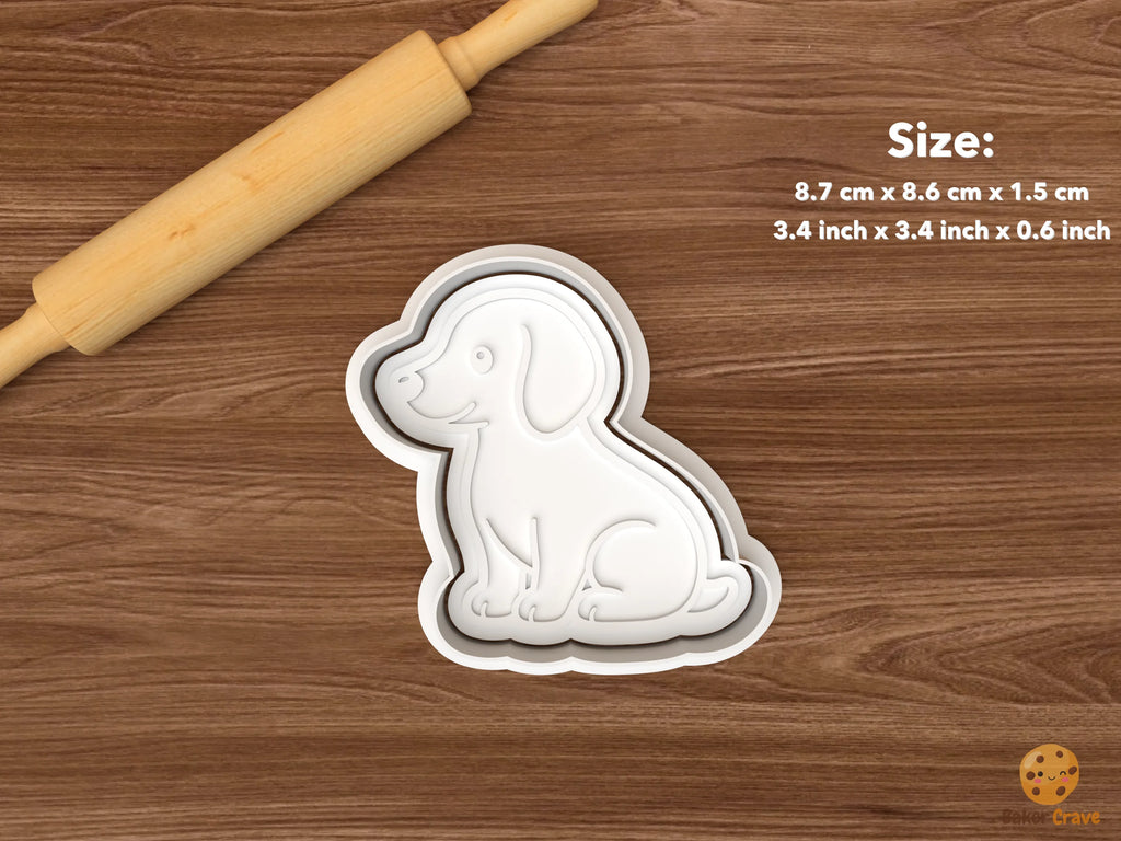 Dachshund Dog Cookie Cutter Set STL File - single sitting dachshund dog