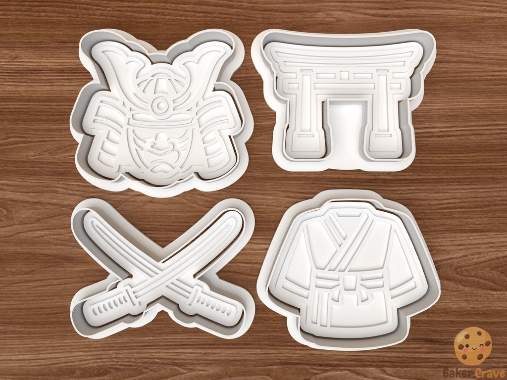 Samurai Cookie Cutter Set STL File