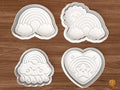 Kawaii Rainbow Cookie Cutter Set STL File