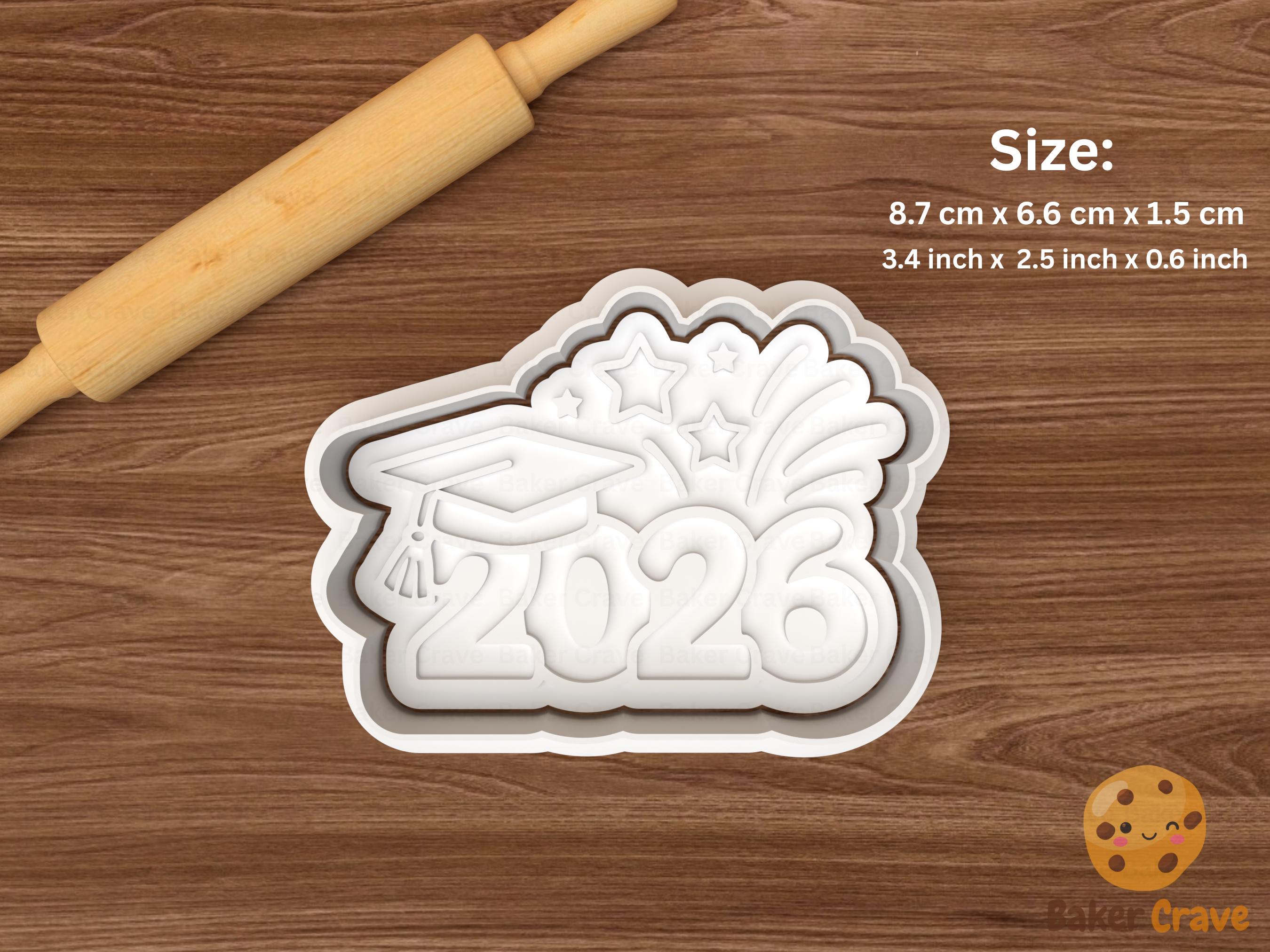 Graduation 2026 Cookie Cutter Set File STL