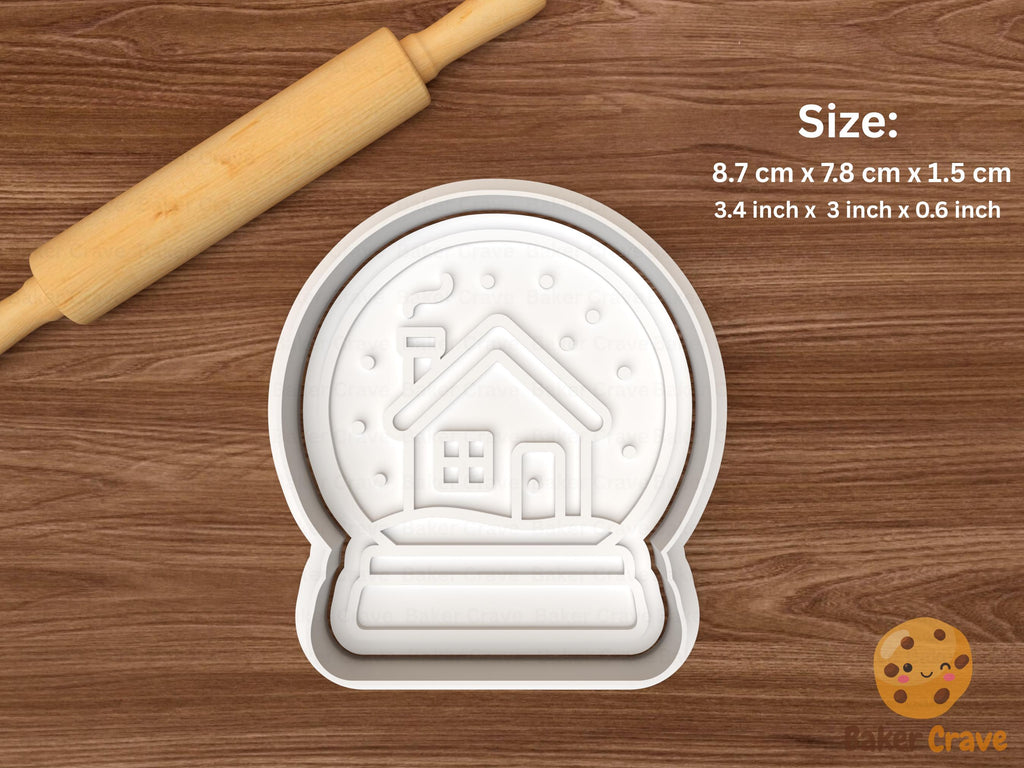 Christmas Snow Globes Cookie Cutter Set STL File