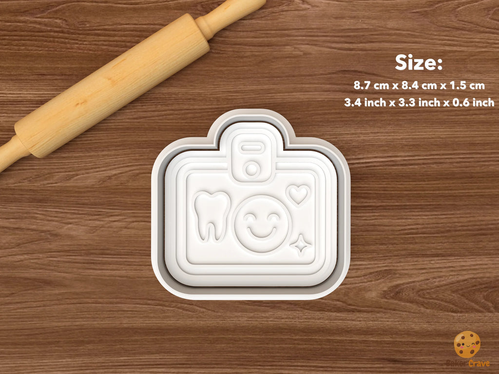 Dental Care Cookie Cutter Set STL File - single dental badge