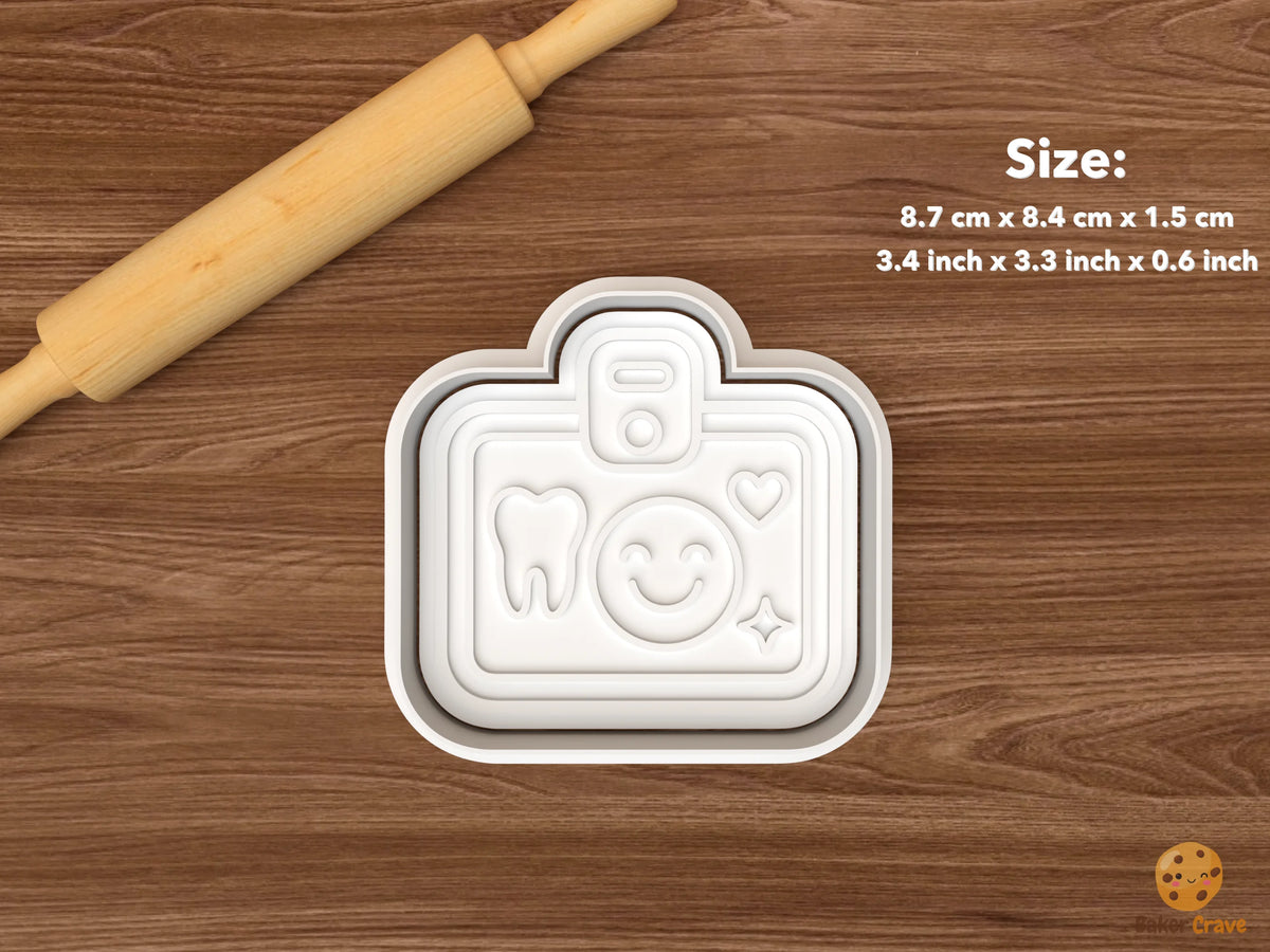 Dental Care Cookie Cutter Set STL File - single dental badge