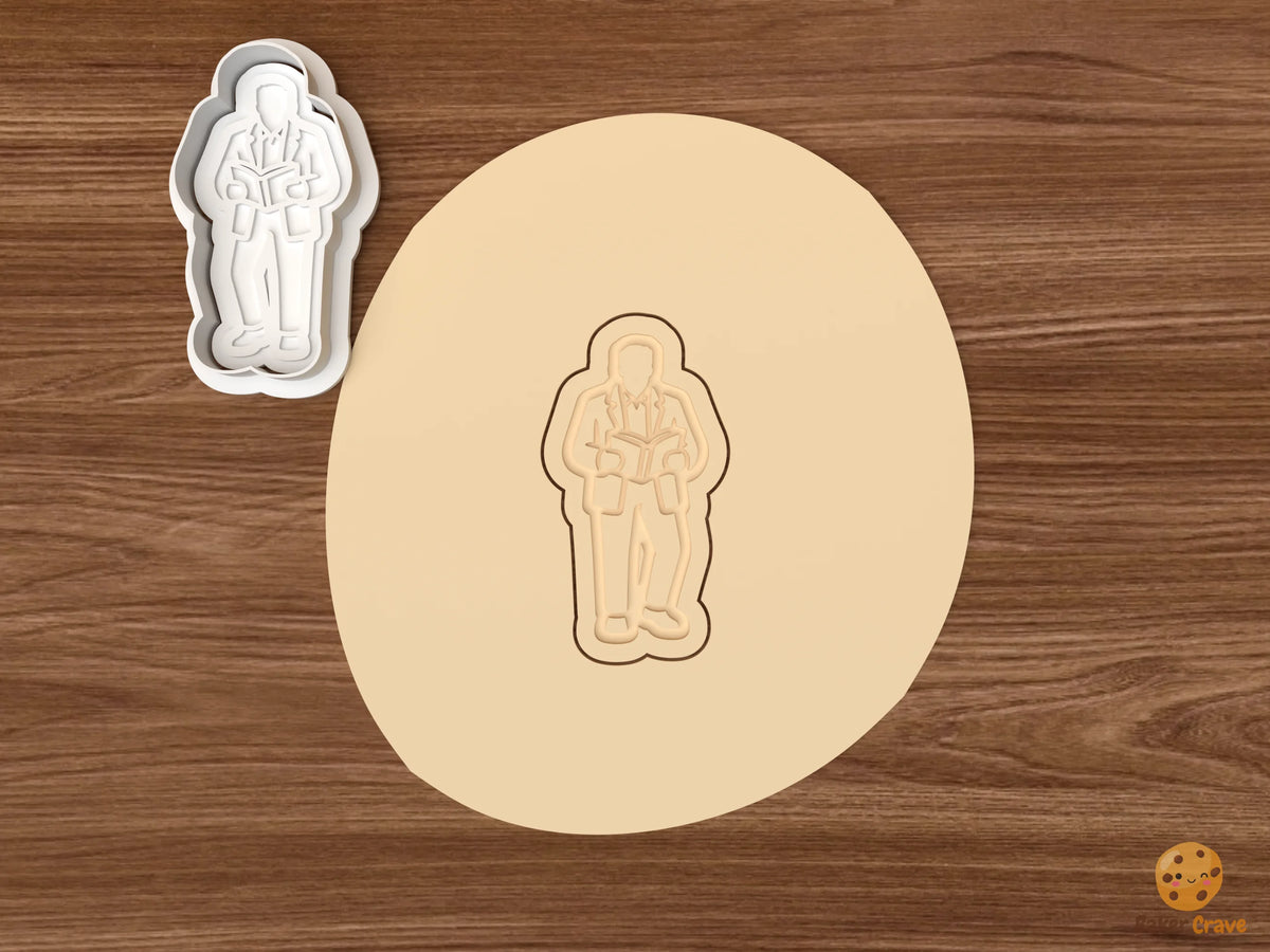 Detective Cookie Cutter Set STL File - dough reading detective