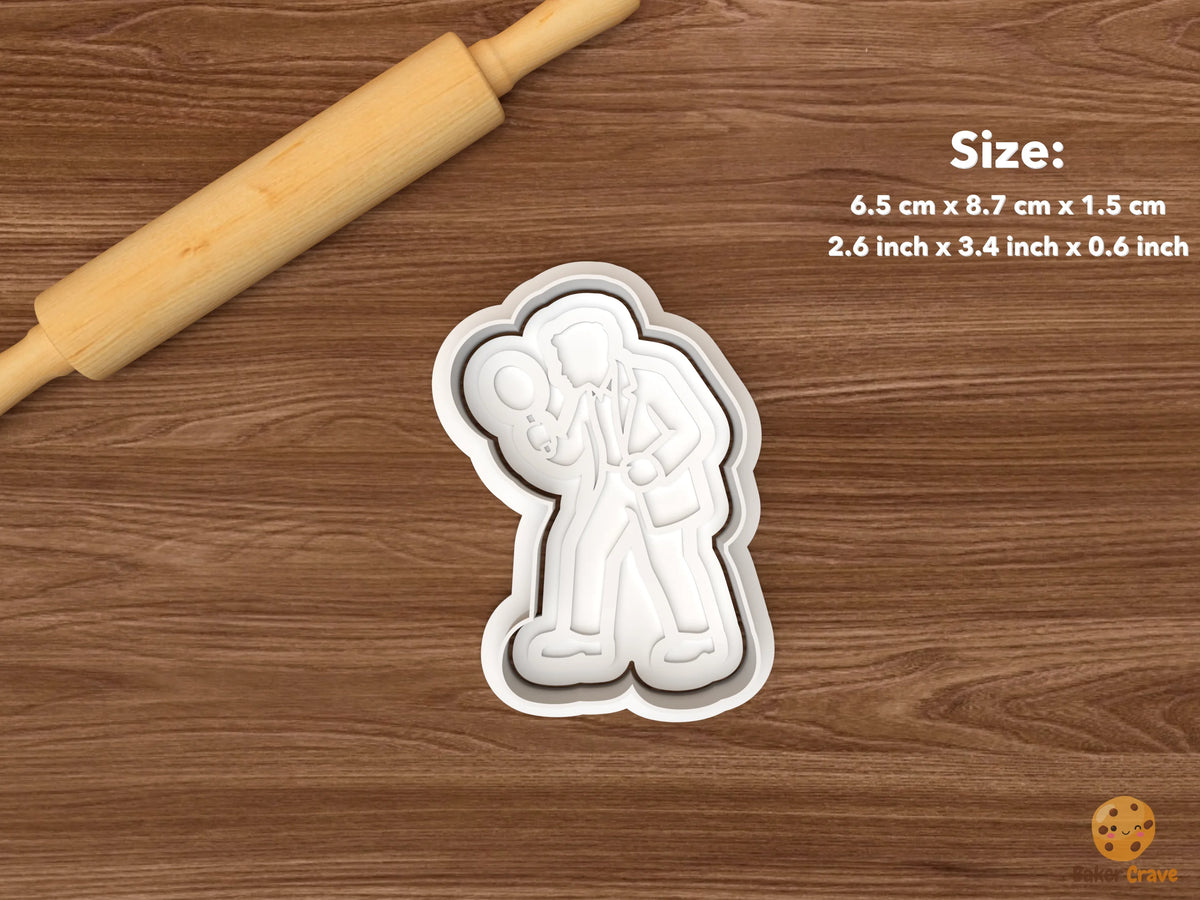 Detective Cookie Cutter Set STL File - single magnifying glass detective