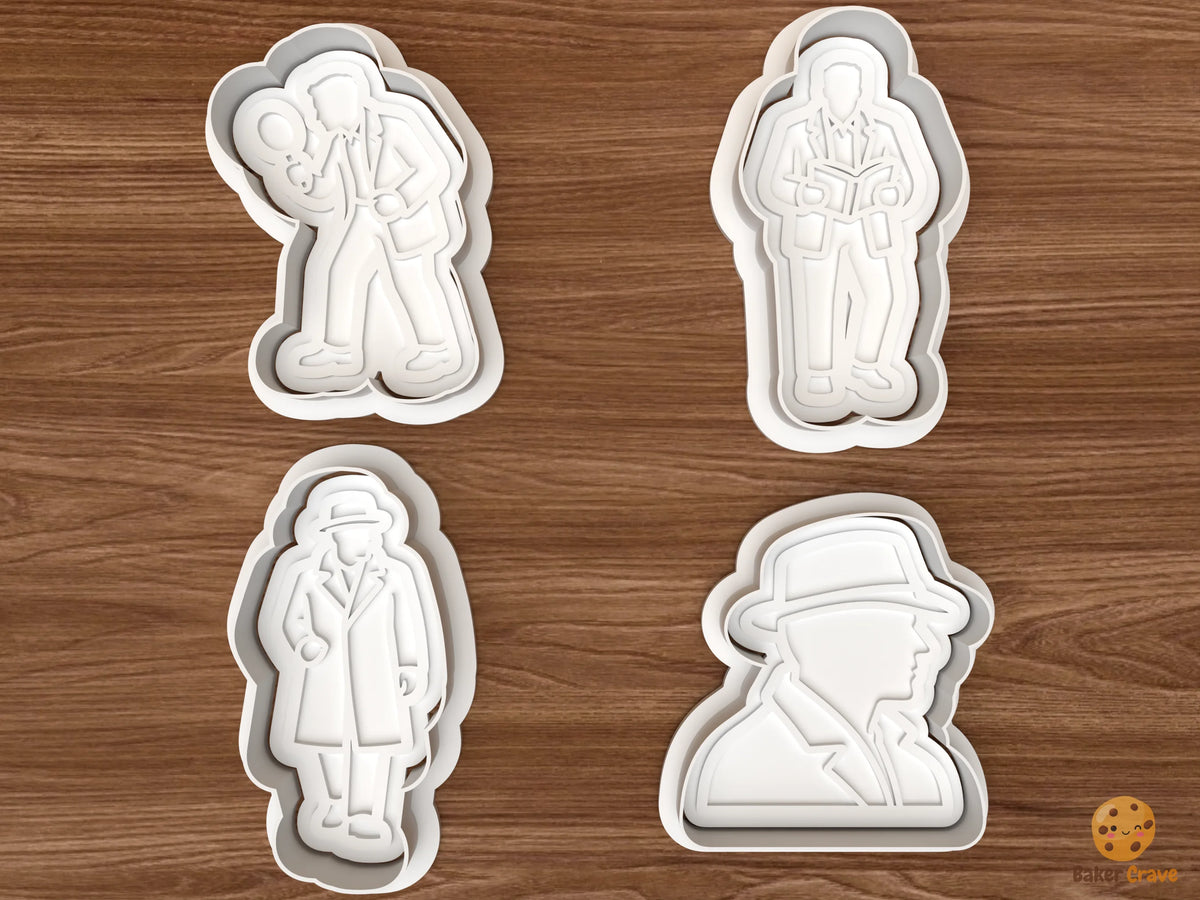 Detective Cookie Cutter Set STL File - 01 set main